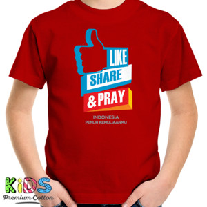 Kaos like share & pray
