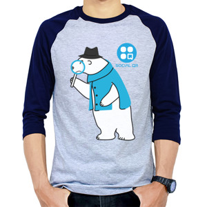 Kaos Raglan Social QR Bear