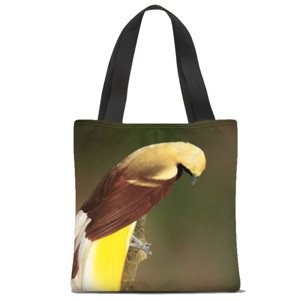 Tas Tote Fullprint Lesser Bird of Paradise