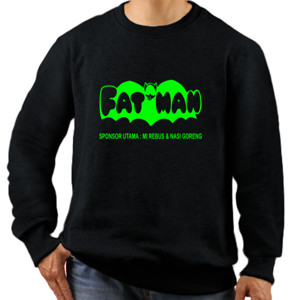 Jaket Sweater Kaos Kaos Ukuran Besar Fatman Hijau Lucu Mi Rebus