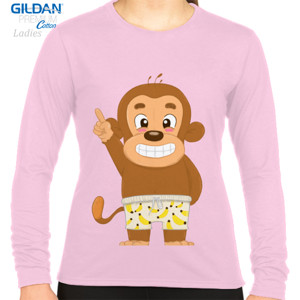 Kaos Skymo the monkey (Kaos Wanita lengan panjang)