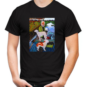 Kaos New Goodfellas Painting Old Man with Two Dogs