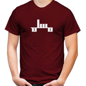 Kaos Muslim Straight Solid White-RedMaroon