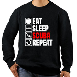 Jaket Sweater Eat Sleep Scuba