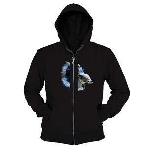 Hoodie Zipper KAOS IKAN CUPANG - SIAMESE BETTA FISH