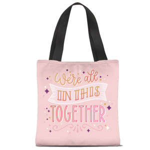 Tas Tote Fullprint tas kata-kata