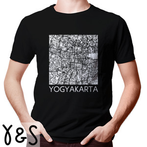 Kaos Seri Peta Kota Indonesia: Yogyakarta