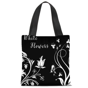 Tas Tote Fullprint Bunga