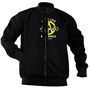 Jaket Bomber KAOS LONG LIVE RESISTANCE