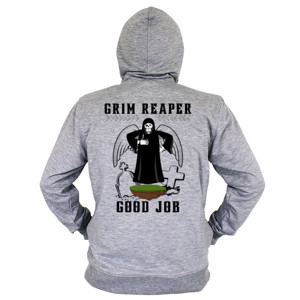 Hoodie Zipper Hoodie Zipper resleting grim reaper 