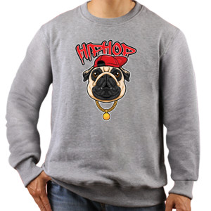 Jaket Sweater Pug Hip Hop Kaos Pria