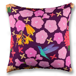 Bantal hummingbird in tropical garden