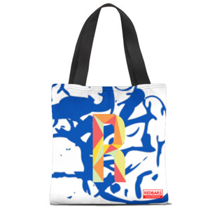 Tas Tote Fullprint Redbars -Tas Tote Fullprint