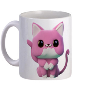 Mug Mug Kucing Dan Koala Pink Ping
