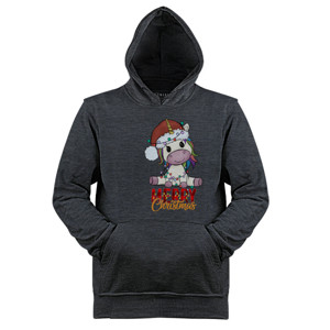 Jaket Hoodie Unicorn Merry Christmas Kaos Natal Anak