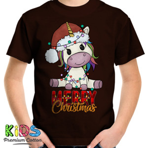 Kaos Unicorn Merry Christmas Kaos Natal Anak