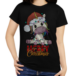 Kaos Unicorn Merry Christmas Kaos Natal Anak