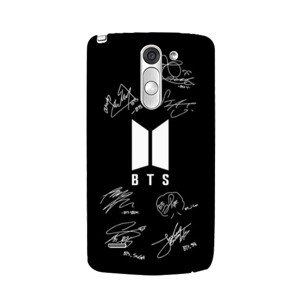 BTS Signature Black Background Casing HP