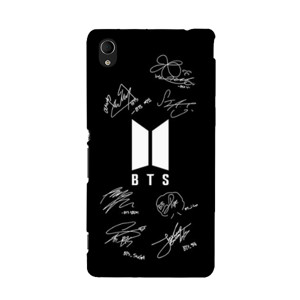 BTS Signature Black Background Casing HP
