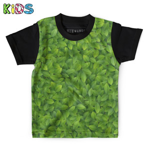 Kaos Anak Full-Print Baju Kaos Anak Foliage