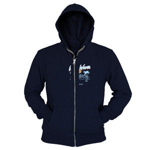 Hoodie Zipper Kaos surfing wild waves uluwatu bali