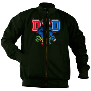 Jaket Bomber KAOS PLESETAN PARODI BEST DAD EVER EVER COMBED 30S