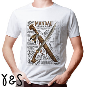 Kaos Kaos Mandau Dayak Weapon Borneo Premium