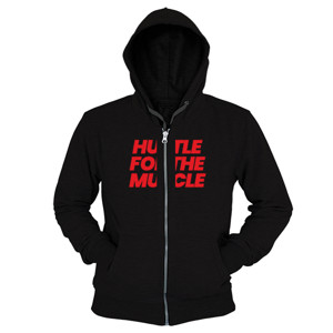 Hoodie Zipper Hustle Muscle