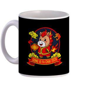 Mug Cute Fire Horse Lunar New Year