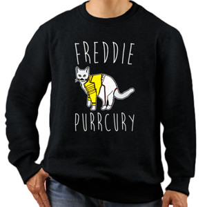Jaket Sweater Cat Parody Freddie Purrcury