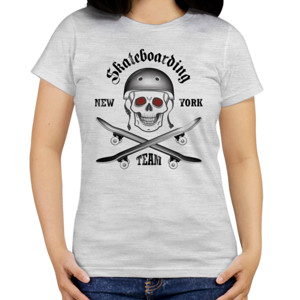 Kaos Skateboard Skull 