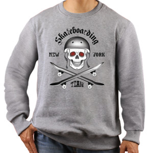 Jaket Sweater Skateboard Skull 