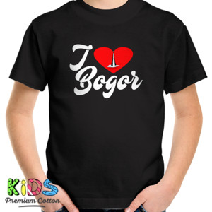 Kaos i love bogor black