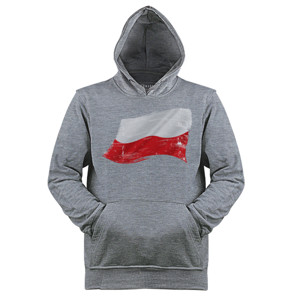 Jaket Hoodie Poland Grunge Flags
