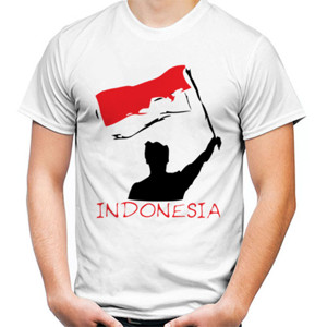 Kaos Angkat Bendera Indonesia