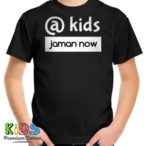 Kaos kids jaman now hitam