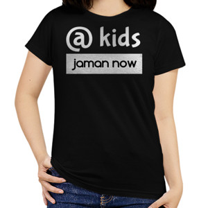 Kaos kids jaman now hitam