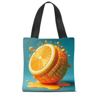 Tas Tote Fullprint Lemon