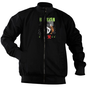 Jaket Bomber Woman In Illusion Keren