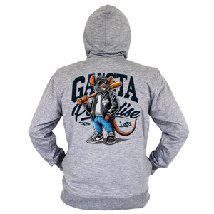 Hoodie Zipper Tikus Gangster: Gaya dan Attitude