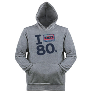 Jaket Hoodie Kaos I Love 80s (SB3MT)