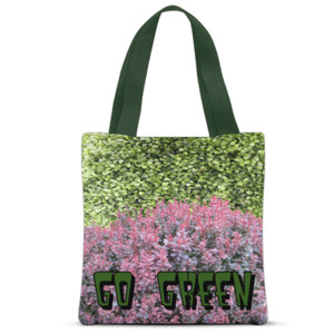 Tas Tote Fullprint Go green