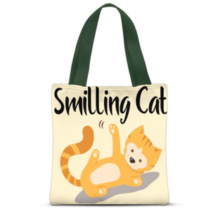 Tas Tote Fullprint Smilling cat