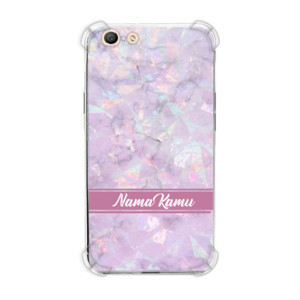 Casing HP Purple Marble Texture Custom Name (CNM-101)
