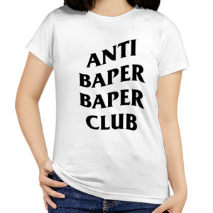 Kaos Kaos Cewe Anti Baper Baper Club 2