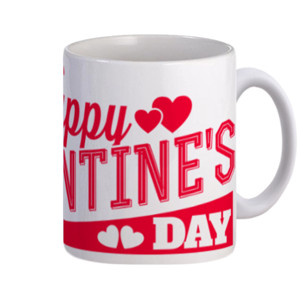 Mug Happy Valentine Day Word