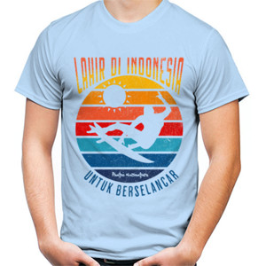Kaos Lahir di Indonesia Untuk Berselancar