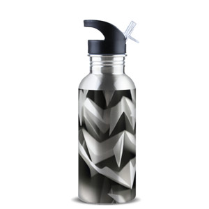 Botol Origami black and white