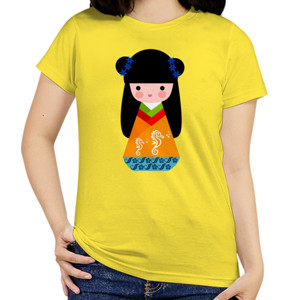 Kaos Japan Girl Caricature 1