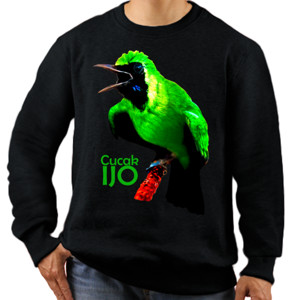 Jaket Sweater Burung Cucak Ijo